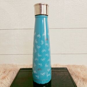 Swell Blue Bicycle Design Bottle with Silver Cap 2010